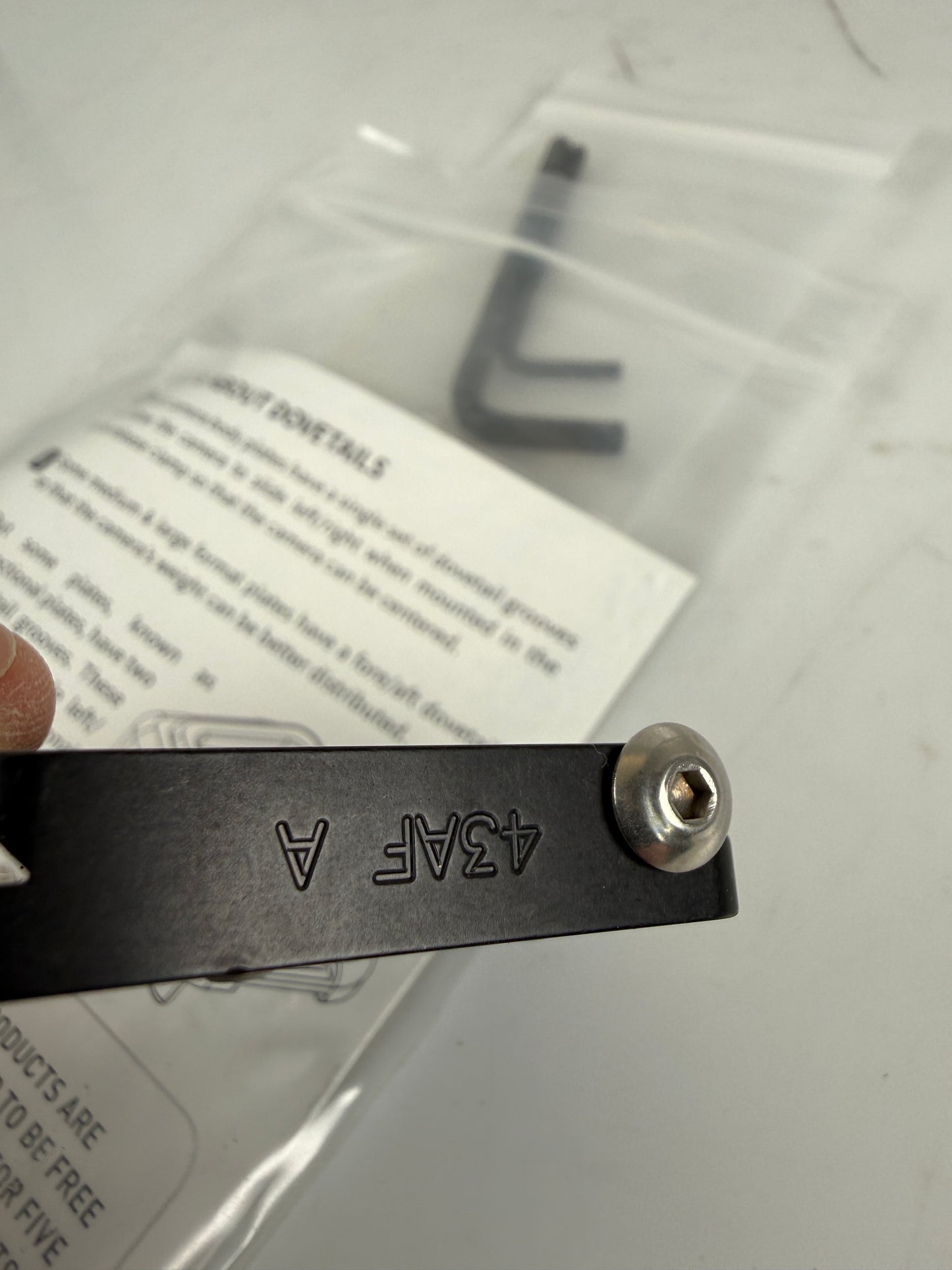Really Right Stuff 43AF A Dovetail plate