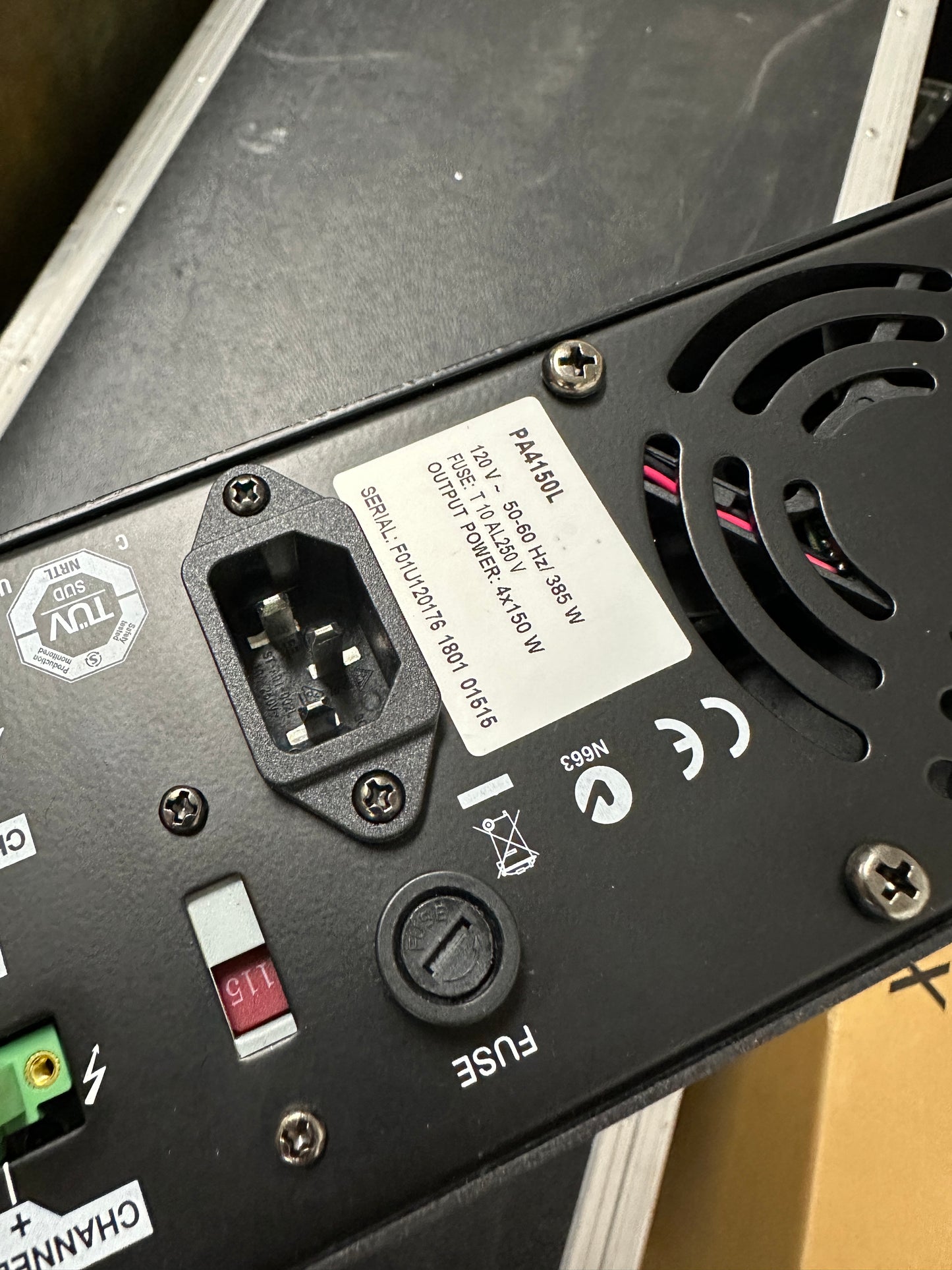 Electro-Voice EV 4x50W PA4150L rackmount amplifier