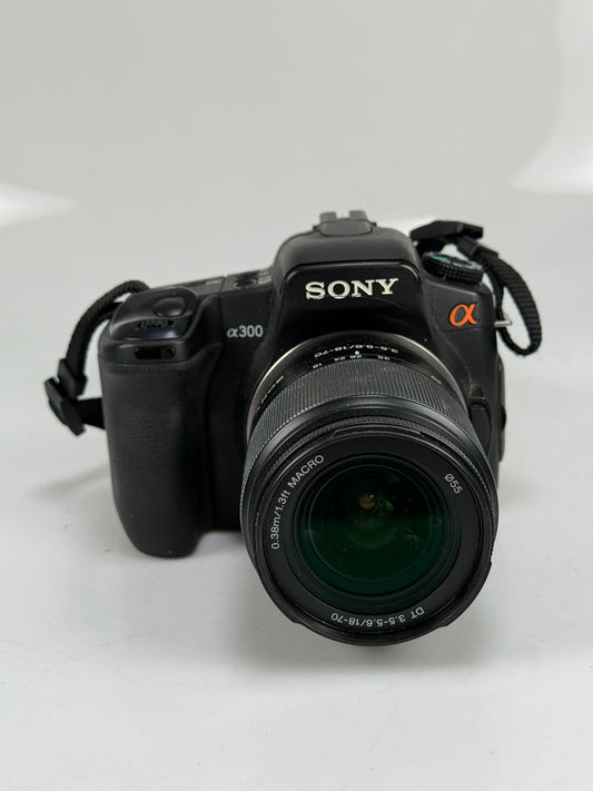 Sony Alpha DSLR A-300 Digital DSLR Camera Kit W 18-55mm Lens Kit