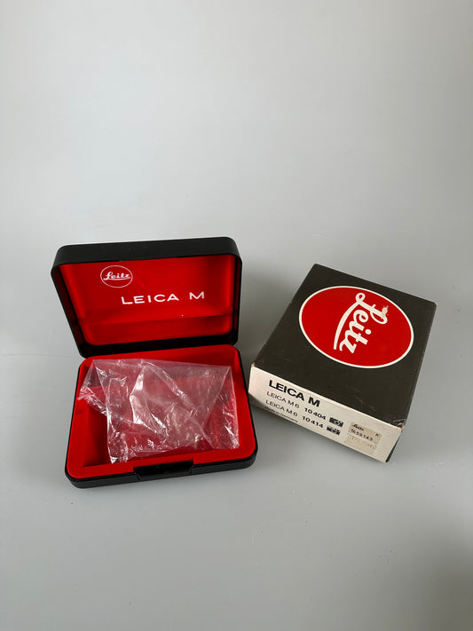 Leica M6 Box and plastic case for 1st version RARE