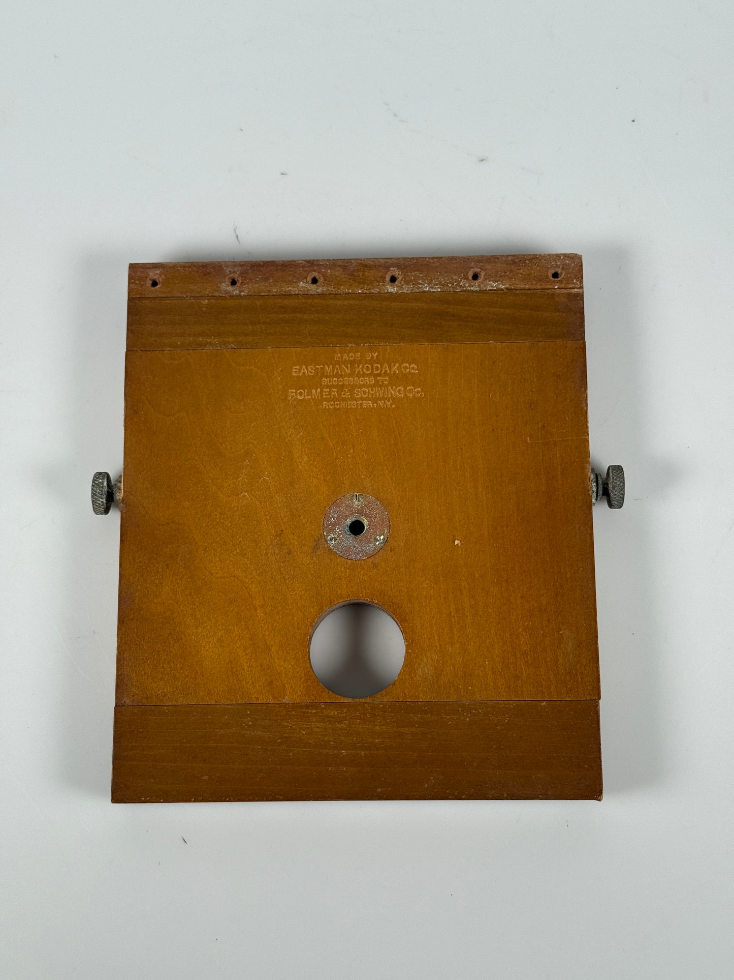 Kodak Folmer Schwing TILT PLATFORM tripod head parts Wood