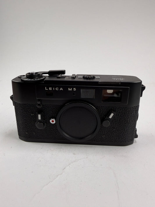 Leica M5 3 Lug Black Chrome 35mm Rangefinder Film Camera