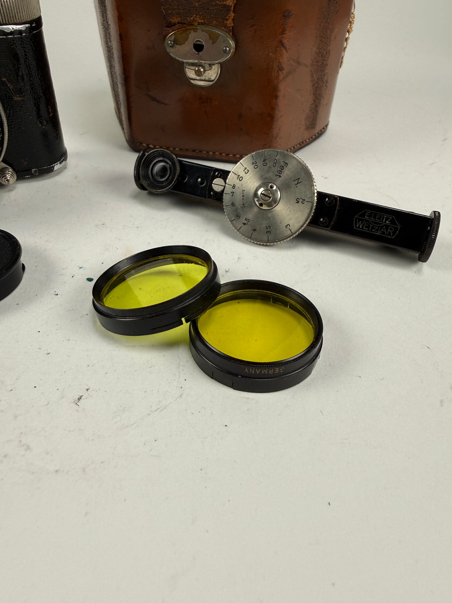 Kodak Nagel Pupille 127 Film Camera w Xenon 45mm f2 Lens Filters, case, leica FOFER