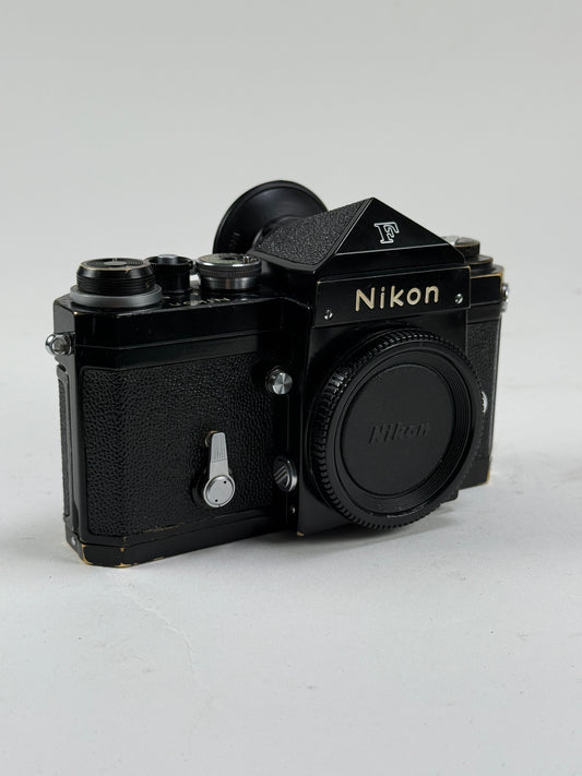 Nikon F Black body prism eye level finder 35mm film camera