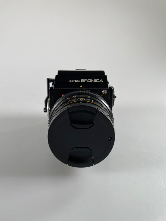 Zenza Bronica SQ-A 80mm f2.8 Zenzanon-S lens & 120 back, waist level finder