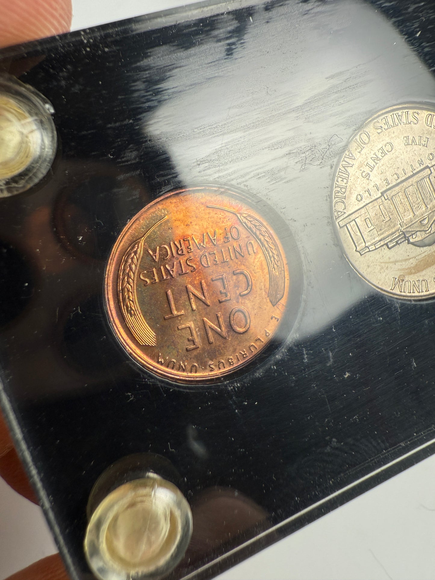 1938 US Mint Silver PROOF Set Gem Coins Black Capital Holder Display Box