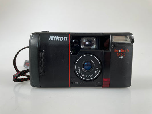 Nikon Tele Touch 300 AF Point & Shoot 35mm Film Camera Macro