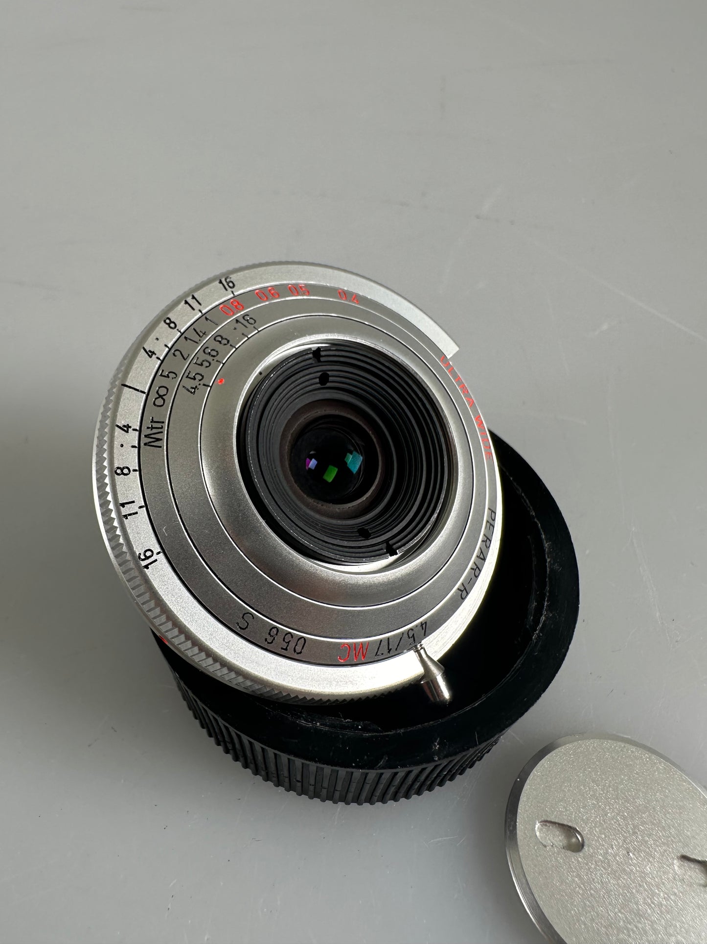 MS Optics 17mm f4.5 Perar R MC Lens Silver Chrome Leica M Ultra Wide