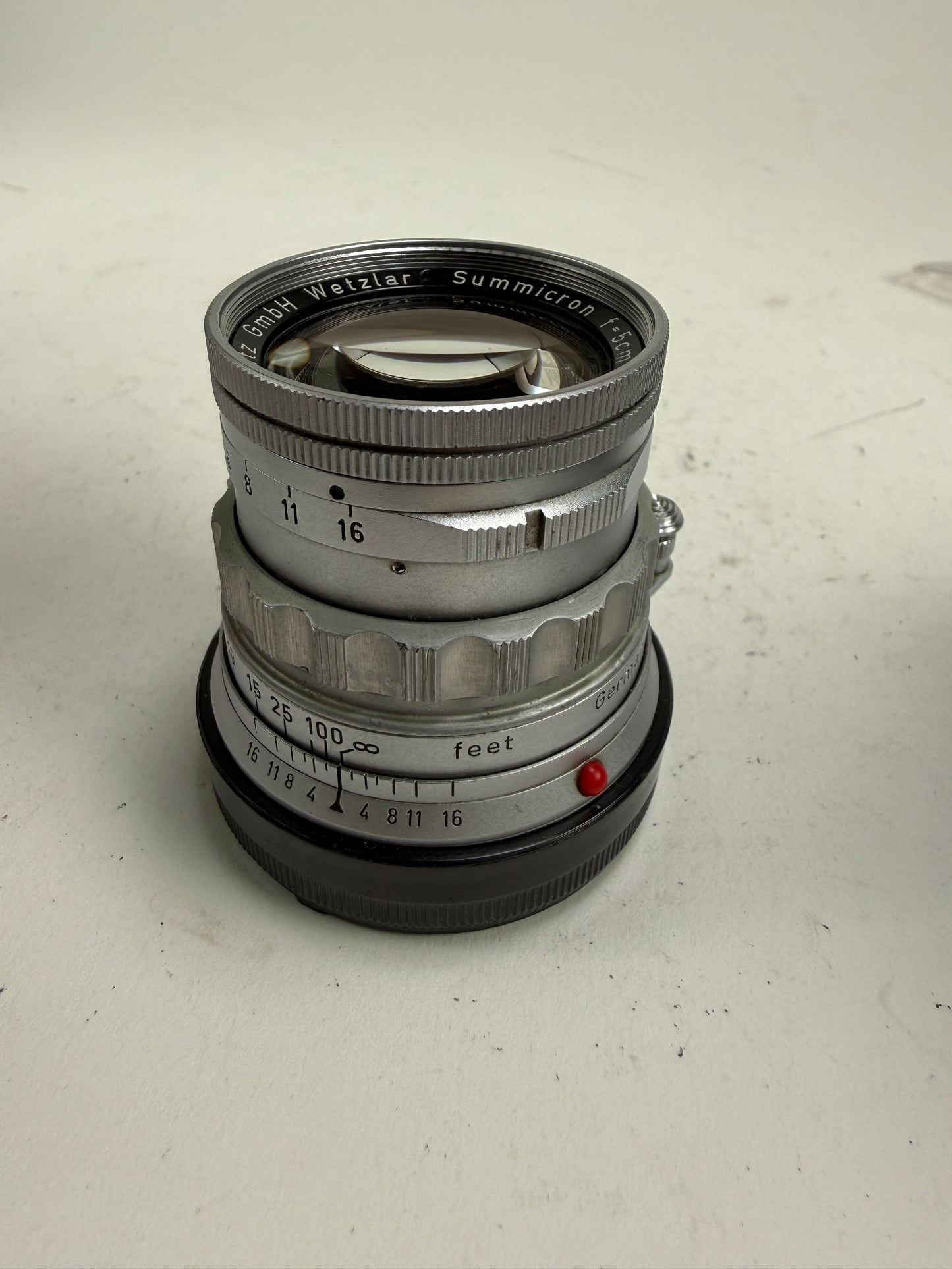 Leica Leitz Wetzlar Summicron M 50mm F2 Rigid Lens