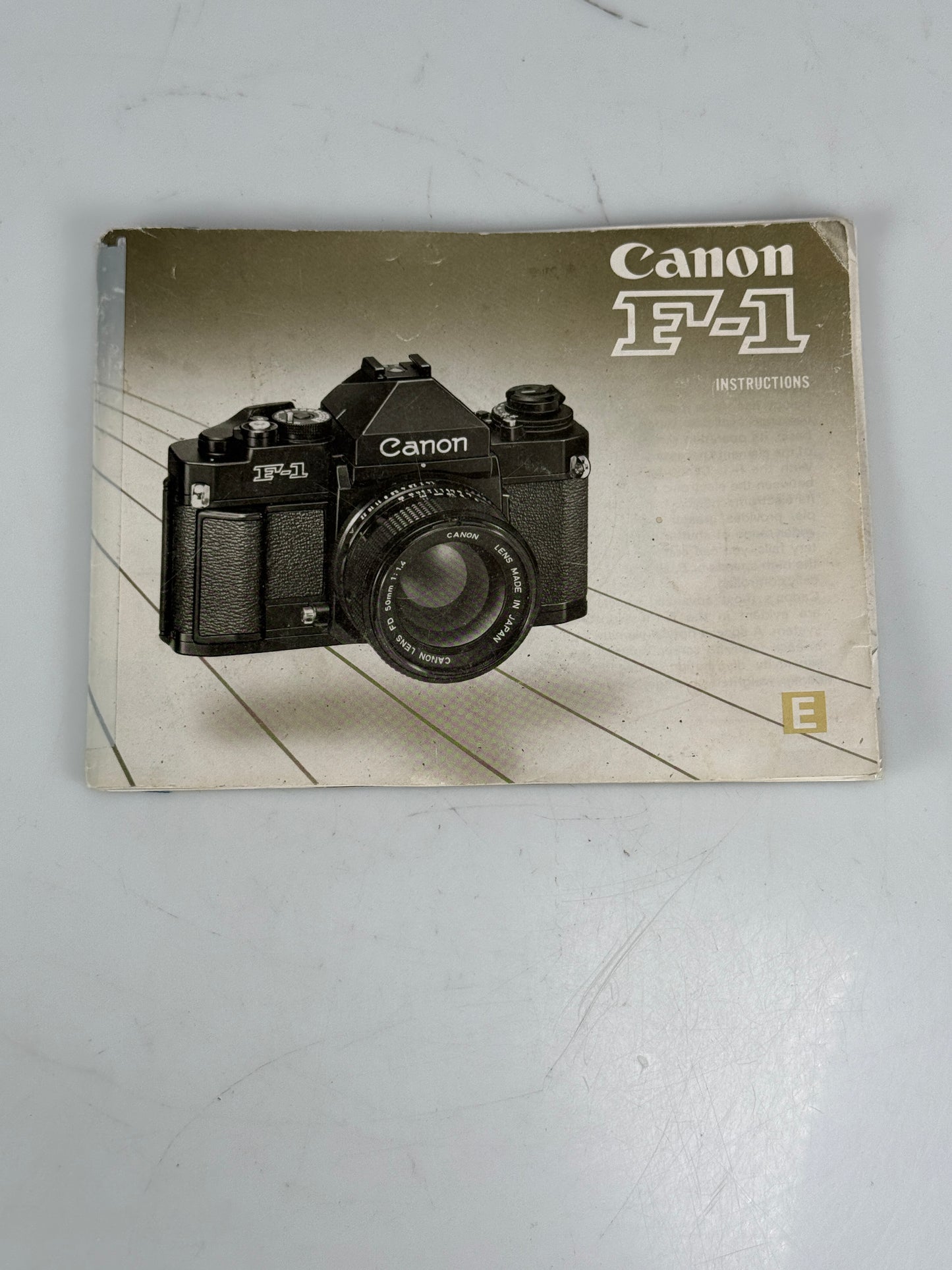 Canon NEW F-1 Instruction Manual, Original