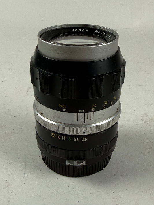 Nikon Nikkor-Q 135mm f3.5 Non AI lens