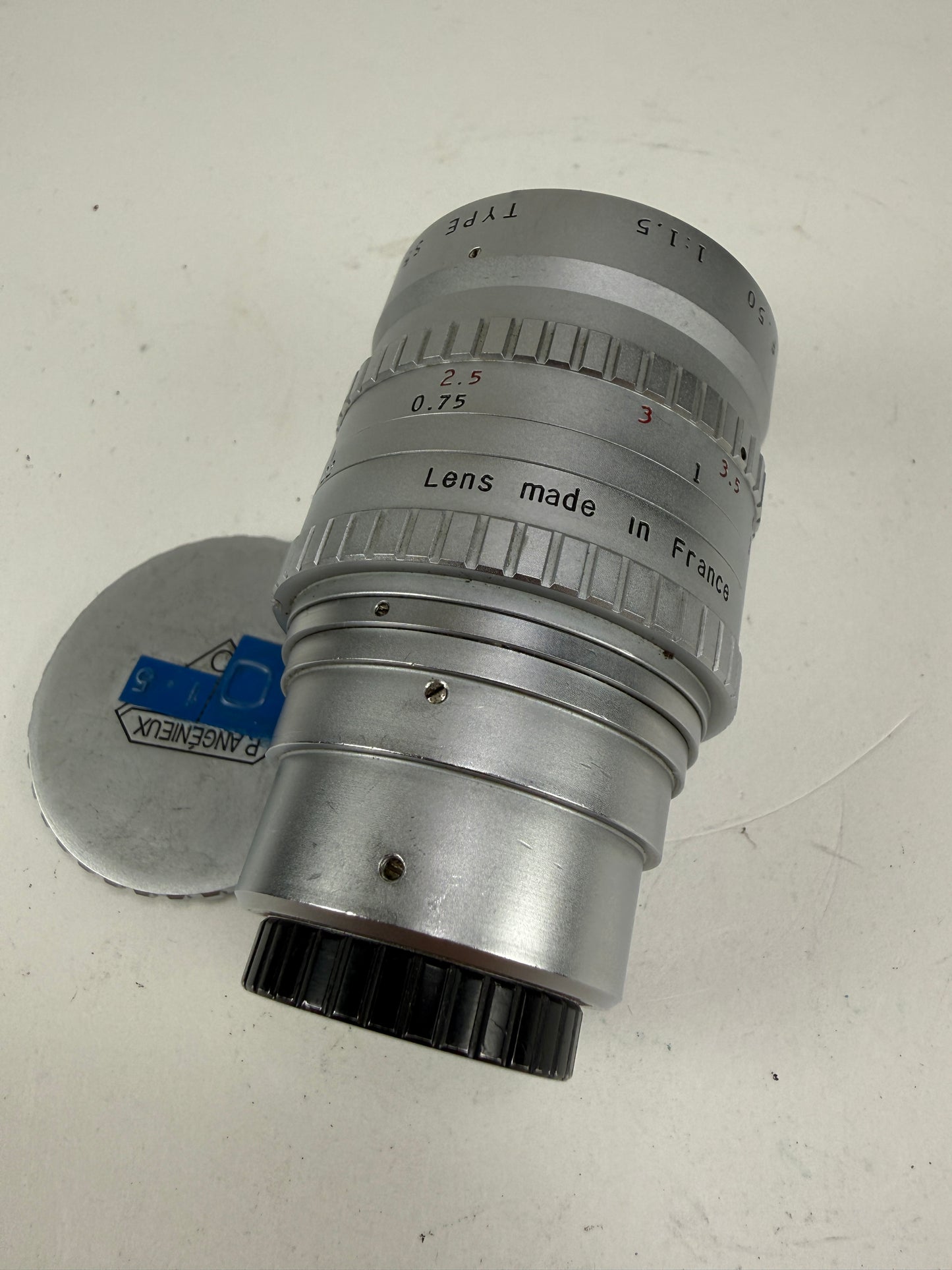 Angenieux Cine lens 50mm F1.5 lens Type S5 with caps RARE
