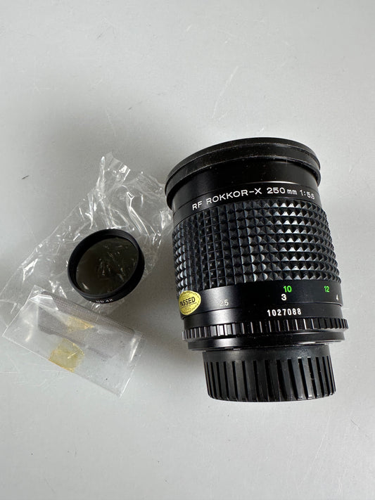 Minolta RF Rokkor-X 250mm f5.6 Telephoto Prime Mirror Lens for MD Mount