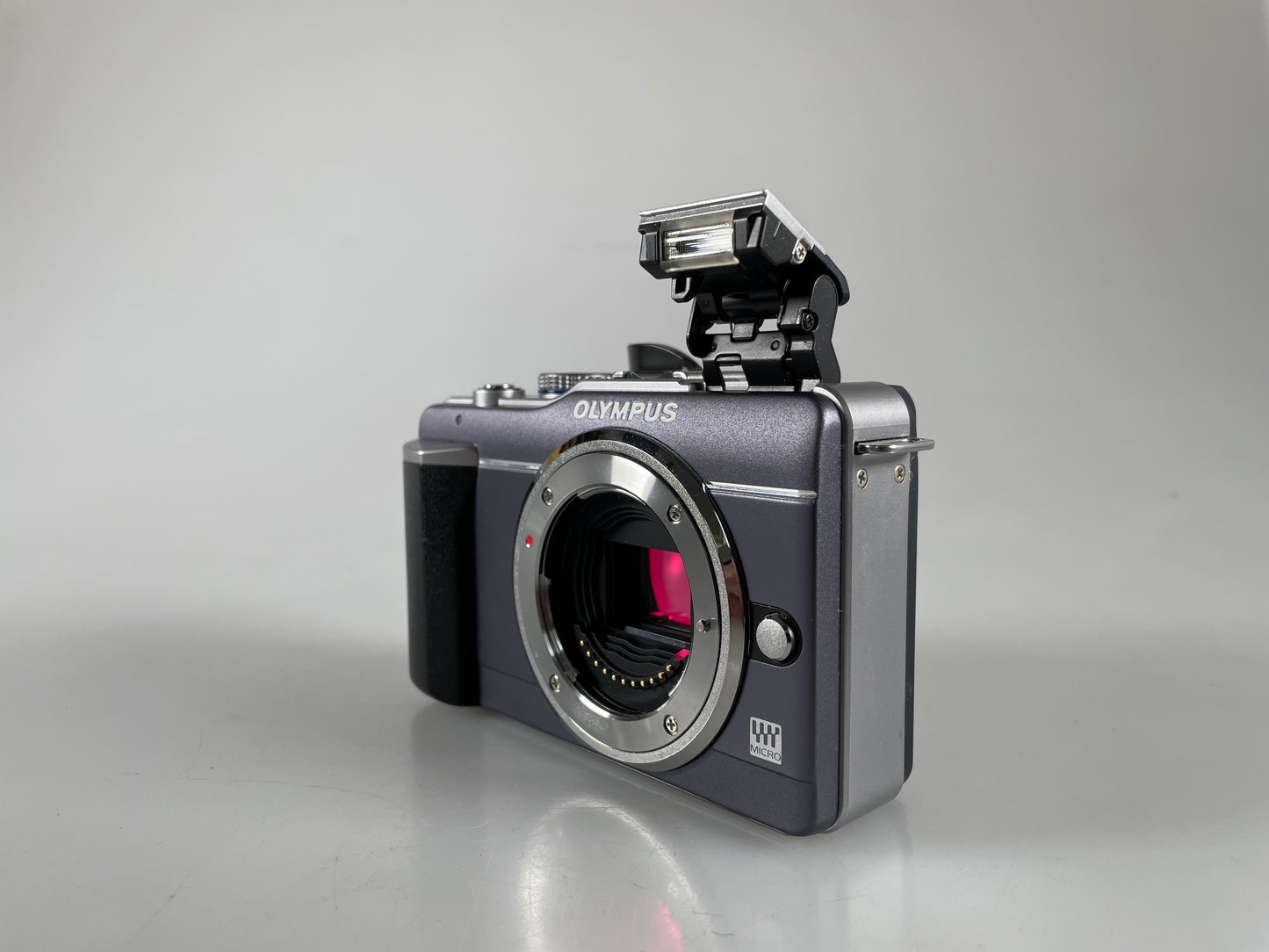 Olympus E-PL1  12.3MP mirrorless digital camera body Blue/gray
