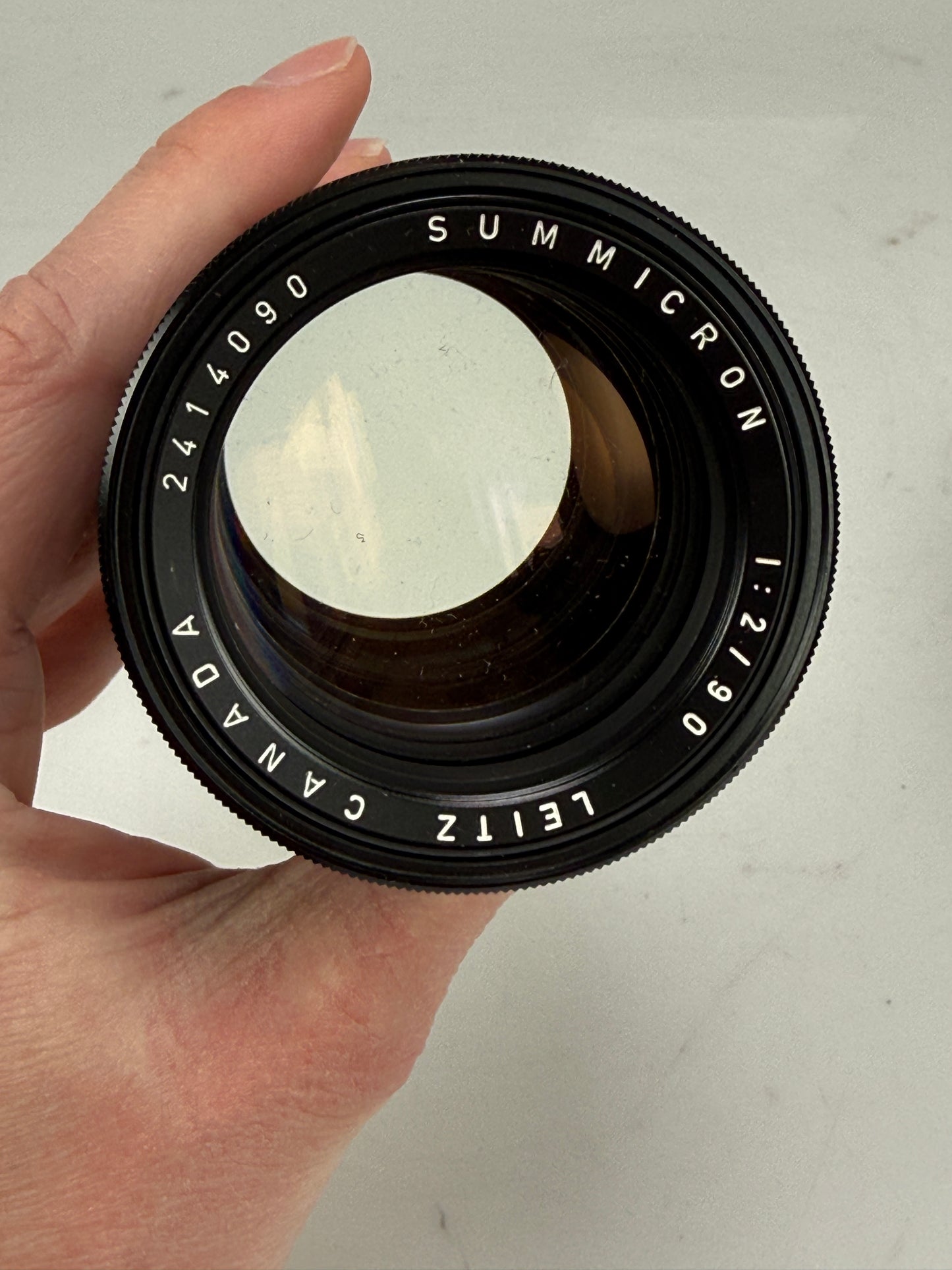 Leica Leitz Summicron M 90mm F2 Black Lens converted to cinema movie camera mount