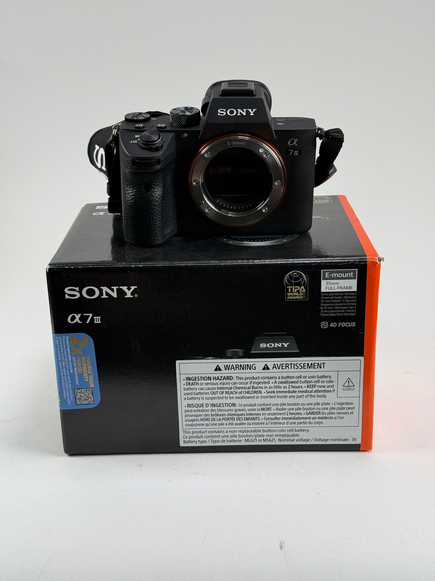 Sony Alpha A7III 24 MP Full-Frame Mirrorless Camera (Body Only)