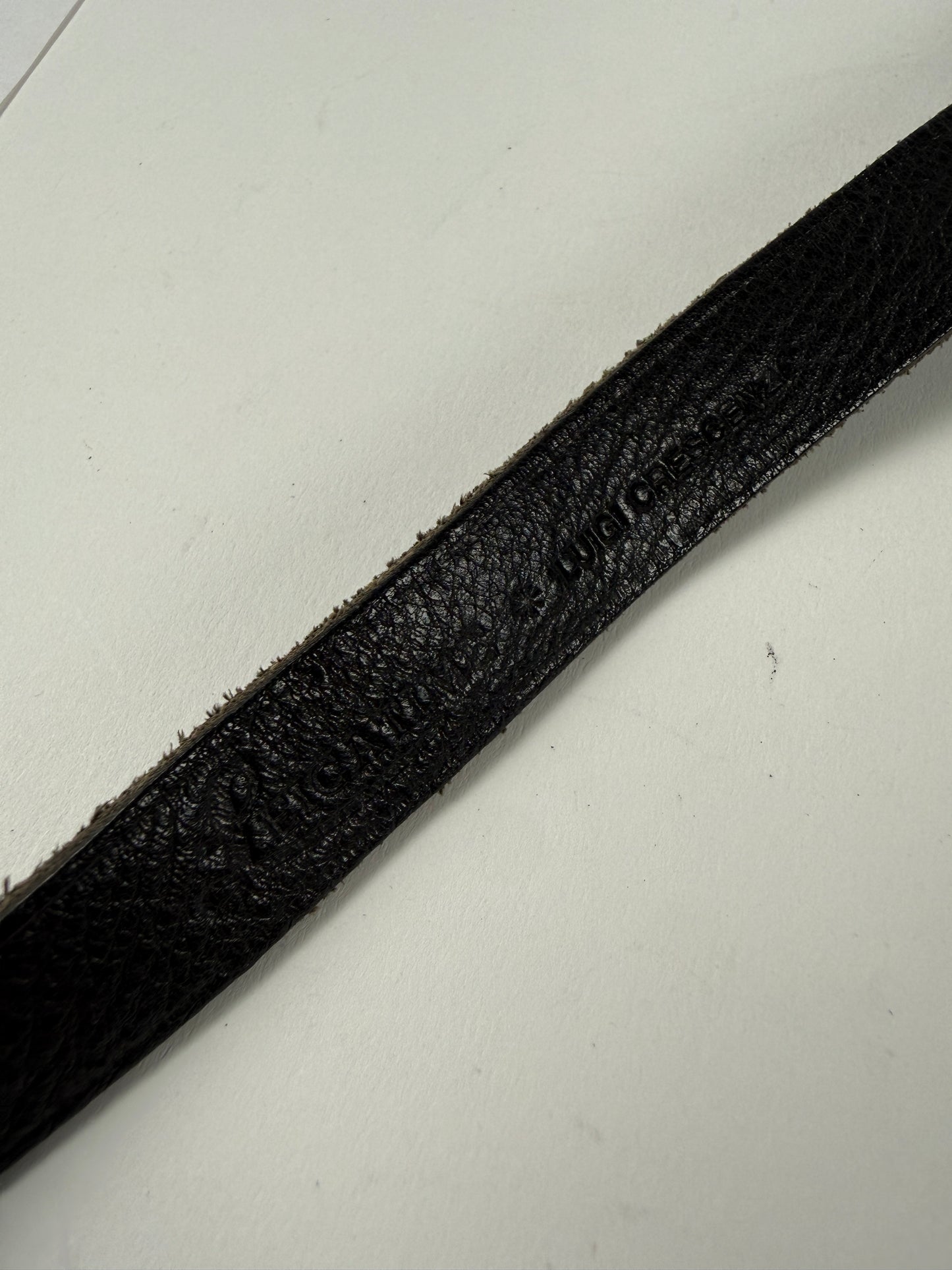 Leicatime Luigi Crescenzi Black leather camers Strap