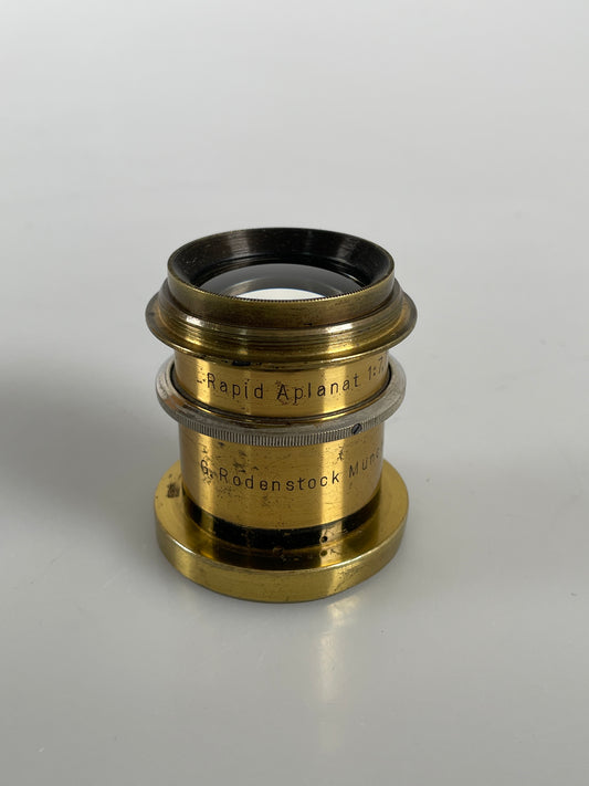 G Rodenstock Munchen Rapid Aplanat No3 Serie f7.7 Brass lens