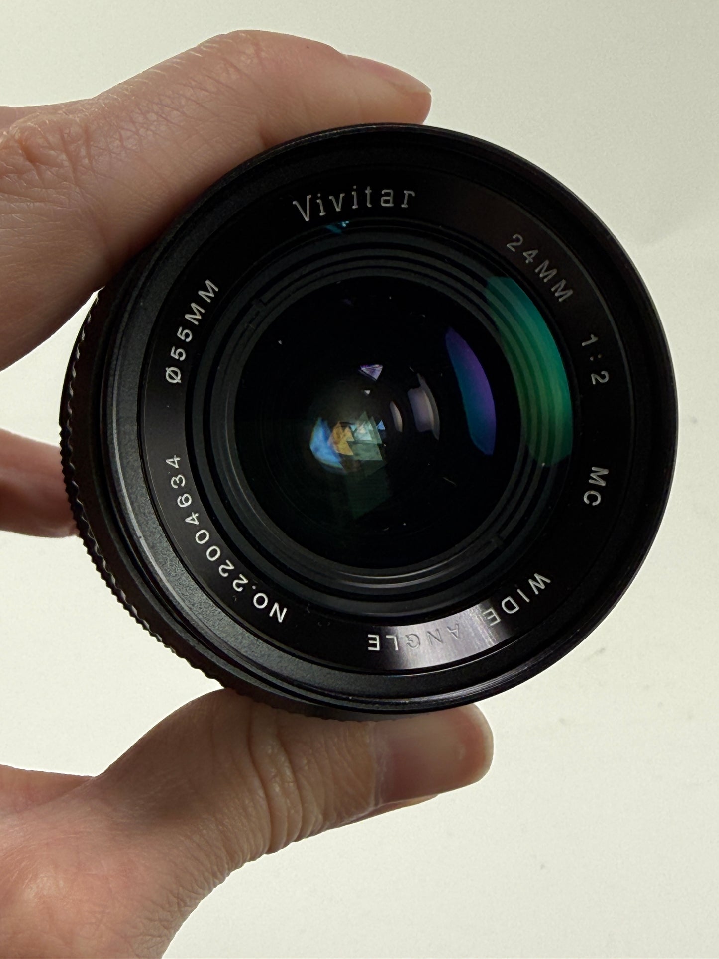 Vivitar 24mm f2 MC wide angle Canon FD lens