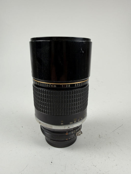 Nikon Nikkor ED AIS Ai-s 180mm f2.8 Telephoto MF Lens