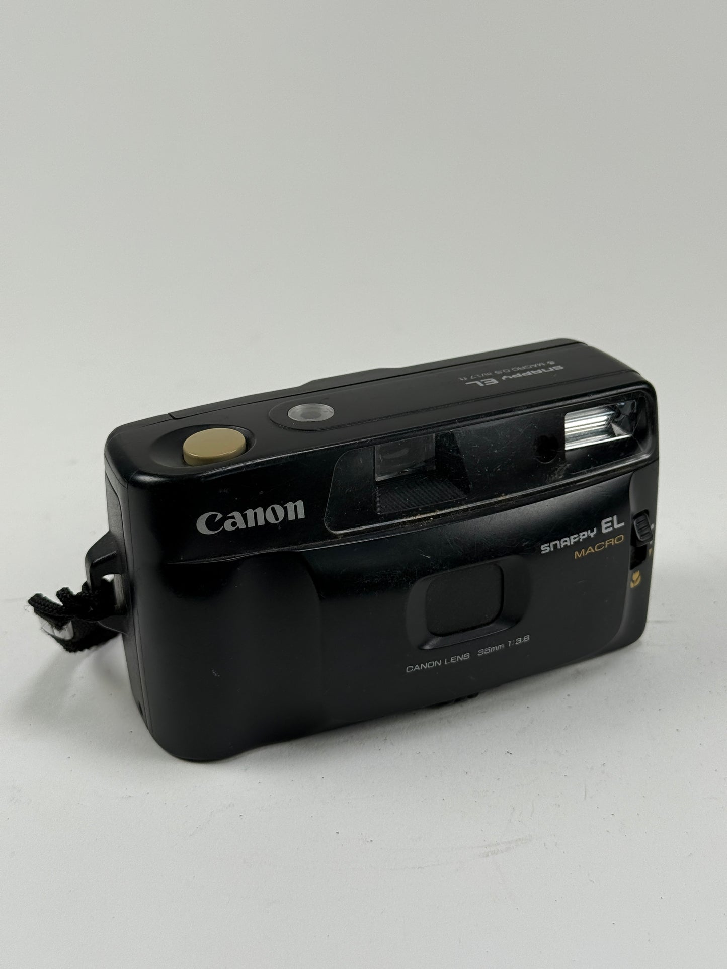 Canon Snappy EL Macro 35mm f3.8 Point & Shoot 35mm Film Camera Black