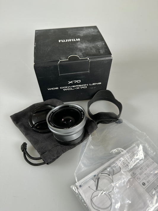 Fuji film Fujifilm WCL-X70 Wide Conversion Lens Silver