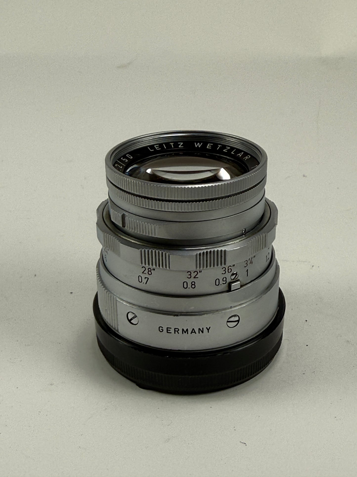 Leica Leitz Wetzlar Summicron-M 50mm F2 Dual Range DR f2 Lens Rigid