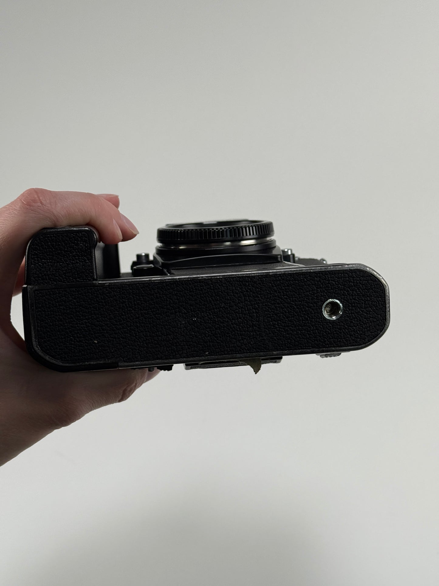 Nikon F3 35mm SLR film camera body w/ MD-4 - Heinz Kluetmeier