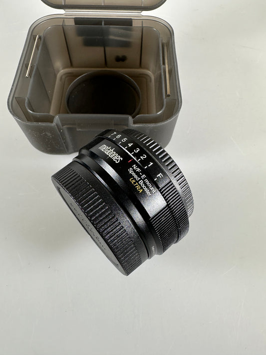 Nikon G to Sony E-Mount Speed Booster ULTRA 0.71x Metabones N/F to E
