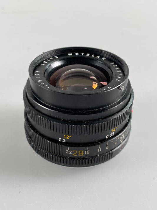 Leica Wetzlar ELMARIT-R 28mm F2.8 3 Cam R Mount Lens