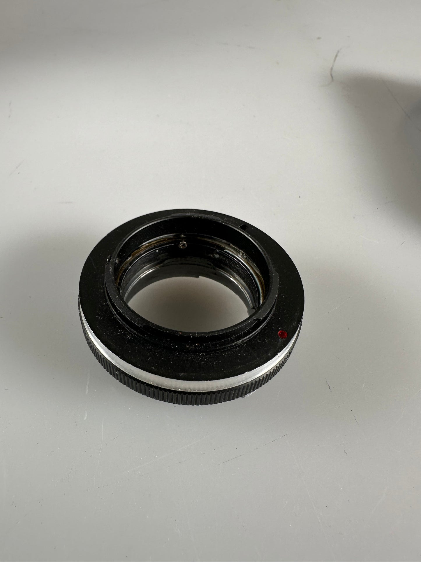 Contax RF mount to Leica M helical mount rangefinder adapter