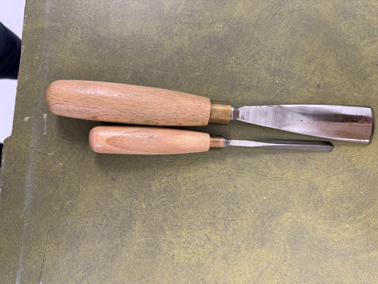 Vintage Ashley Iles Carving Gouge set of 2 Chisels