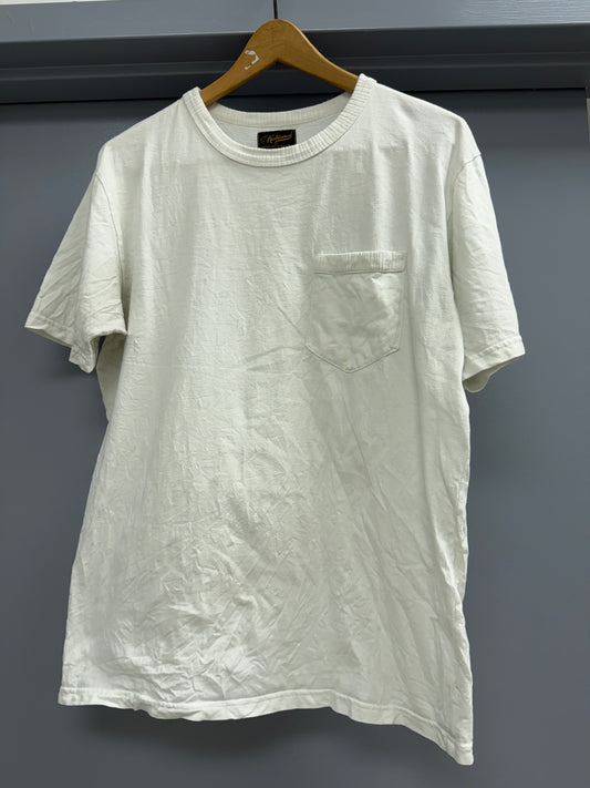 national athletic goods pocket tshirt tee sz 42 white