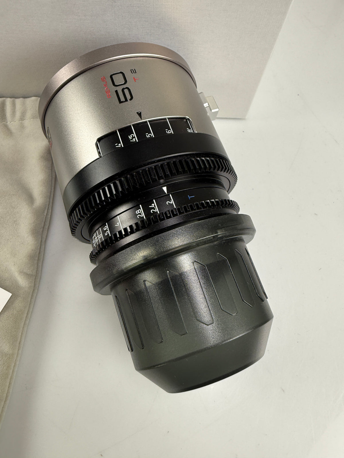 Blazar Remus 50mm T2.0 1.5x Anamorphic Full Frame Lens PL Mount Silver Flare