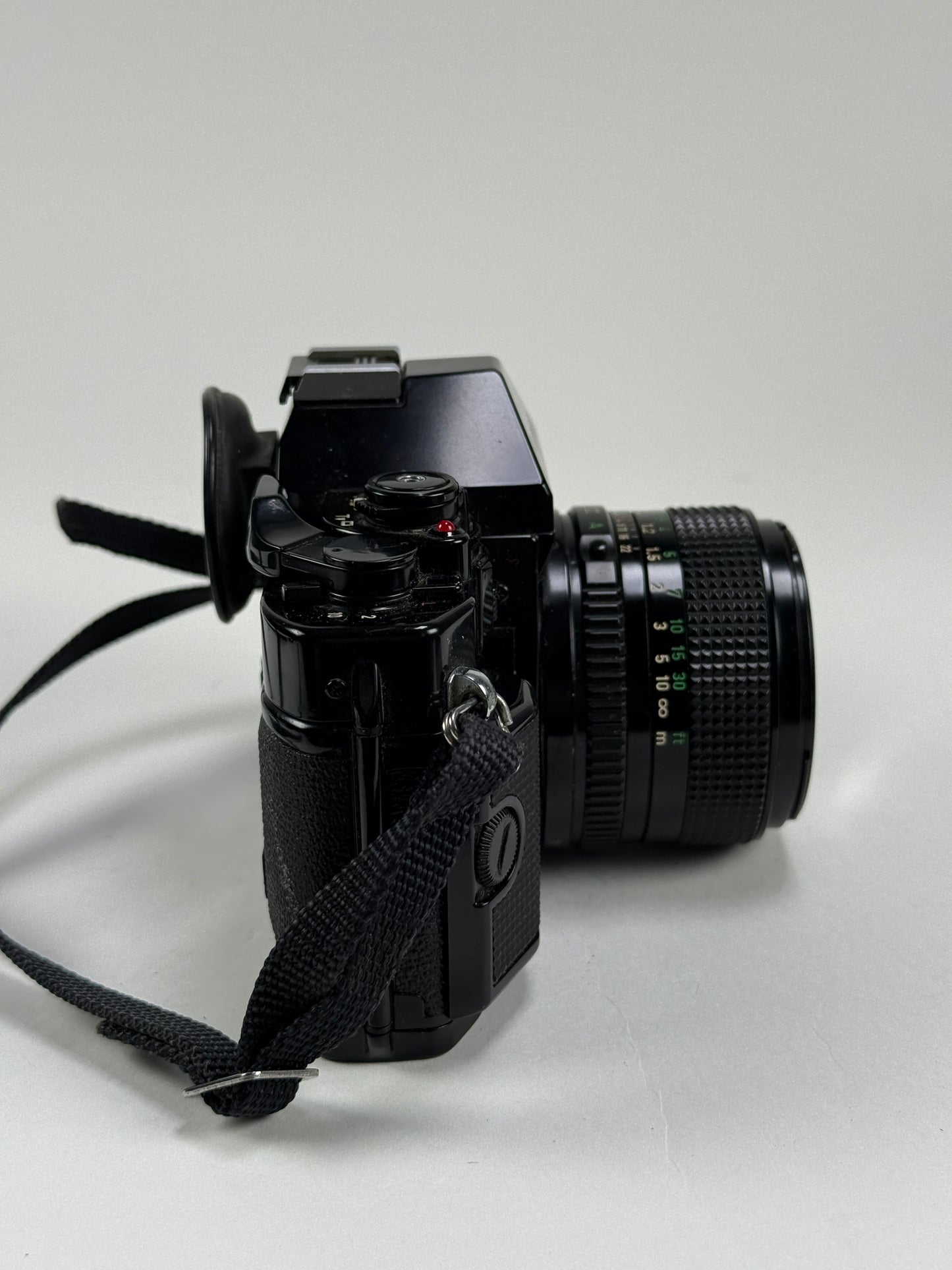 CANON A-1 black SLR 35mm Film Camera with 50mm f1.4 Lens kit