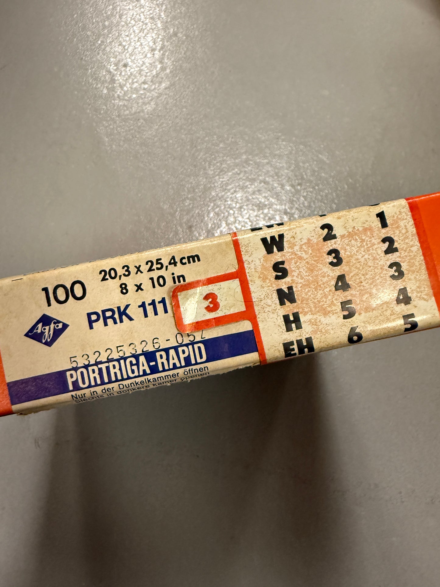 Agfa Portriga Rapid Photo Paper 100 Sheets 8x10 inch PRK 111 3