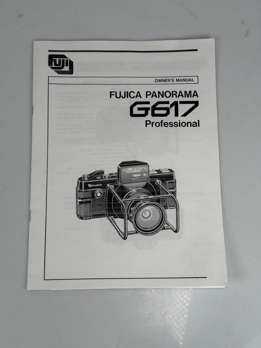 Fuji fujifilm G617 Instruction Book, Camera Guides & Manuals