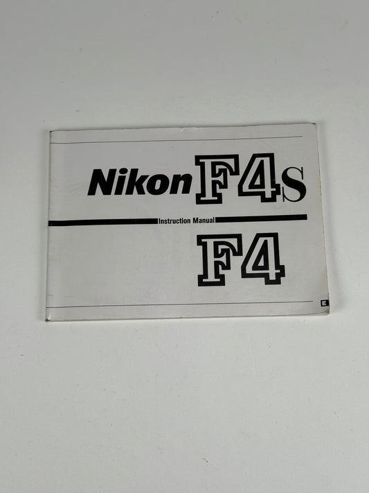 Nikon F4 & F4s Instruction Book, More Camera Guides & Manuals