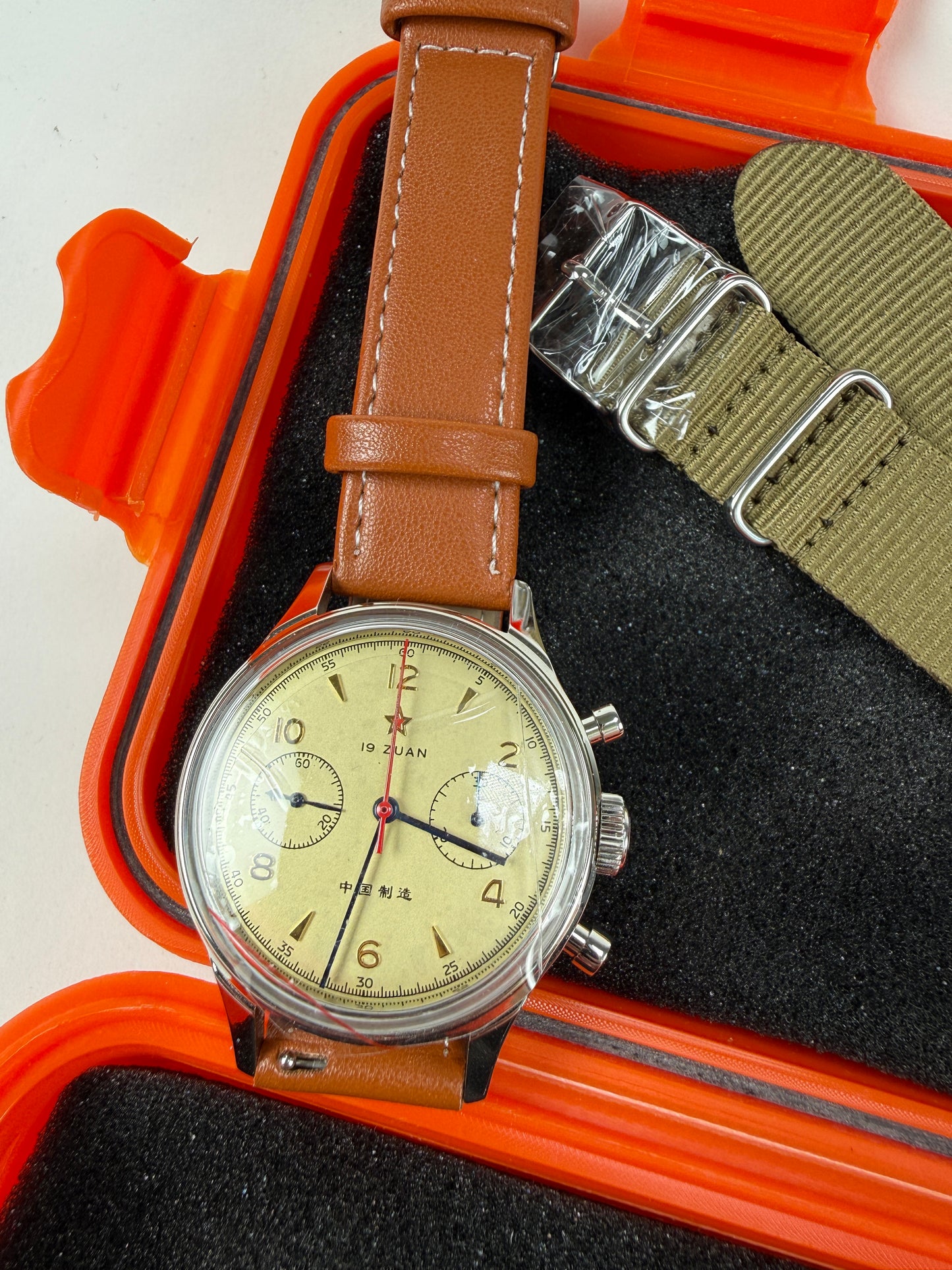 19 ZUAN 1963 AUTOMATIC MEN'S PILOT WATCH SAPPHIRE CRYSTAL Seakoss