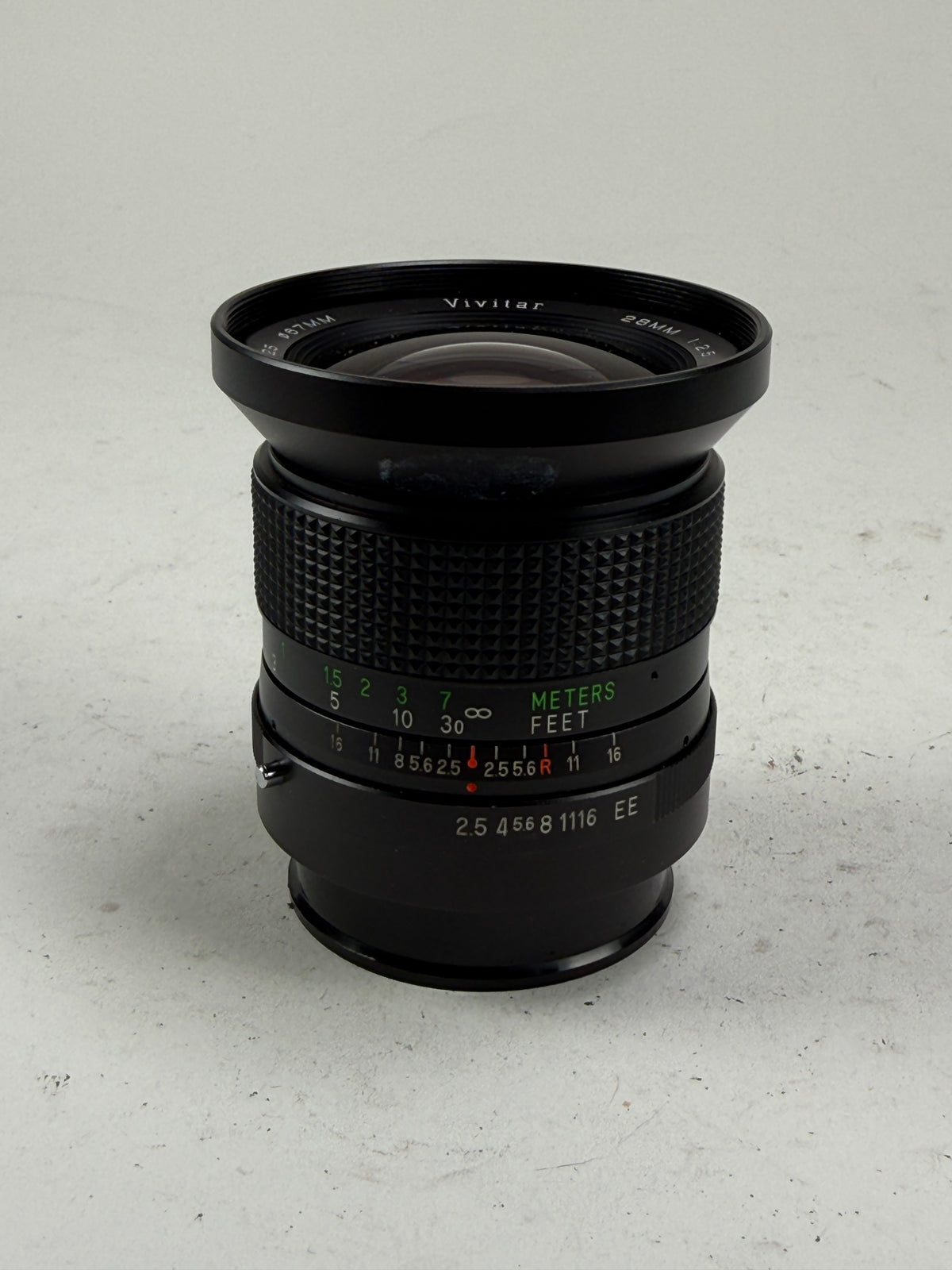 Vivitar Auto Wide angle MF 28mm F2.5 Konica Lens