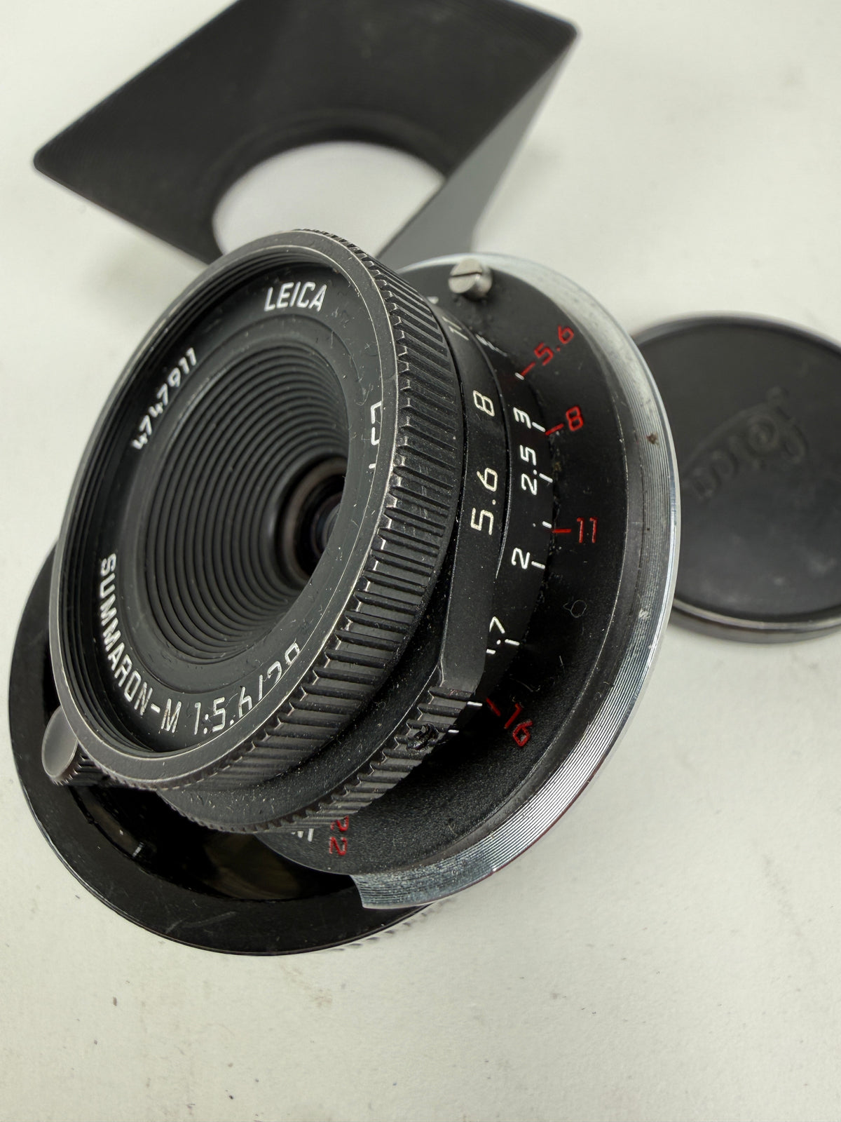 Leica 28mm F5.6 Summaron-M Matte Black chrome #11928 RARE