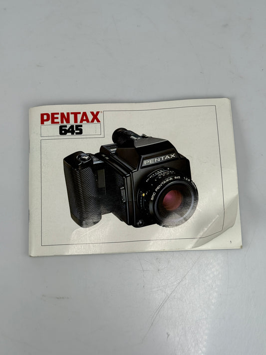 Pentax 645 Camera Instruction Manual
