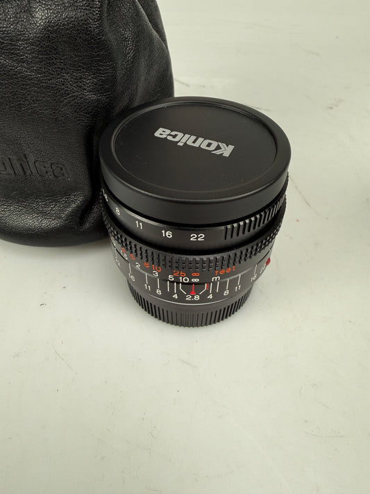 Konica M-HEXANON 28mm F2.8 Lens for Leica M Mount