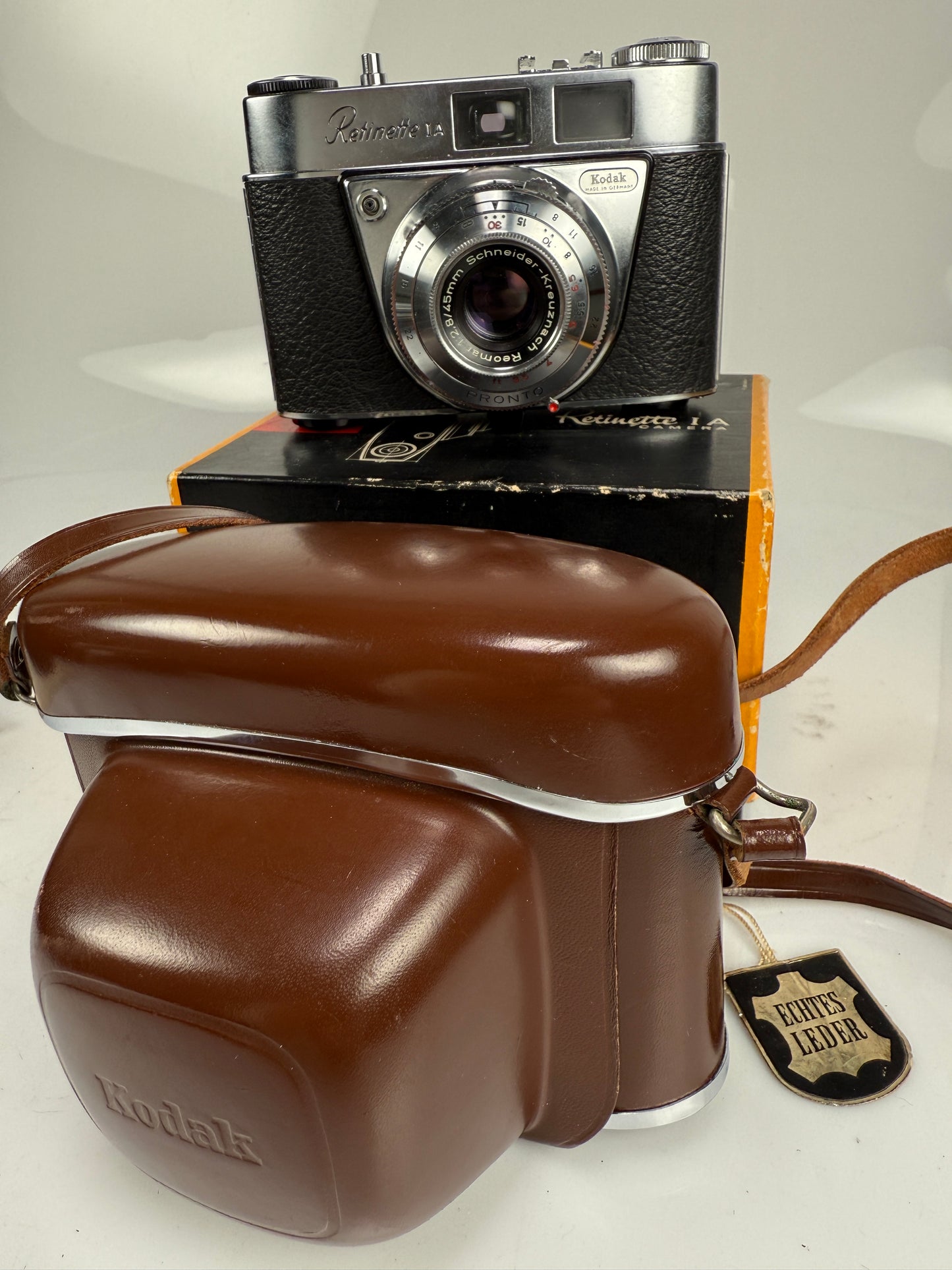 Kodak Retinette 1A w/Schneider 45mm f2.8 lens, mint in box