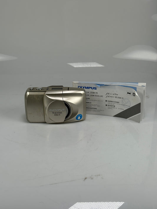 Olympus Stylus Epic Zoom 170 35mm Point & Shoot Film Camera