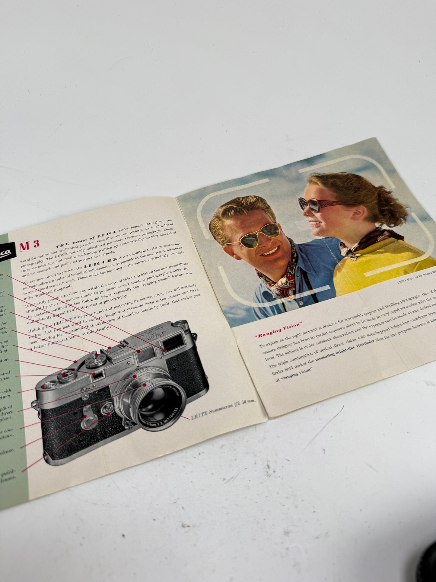Vintage Leica M3 Rangefinder Camera Brochure Advertising Magazines 1954