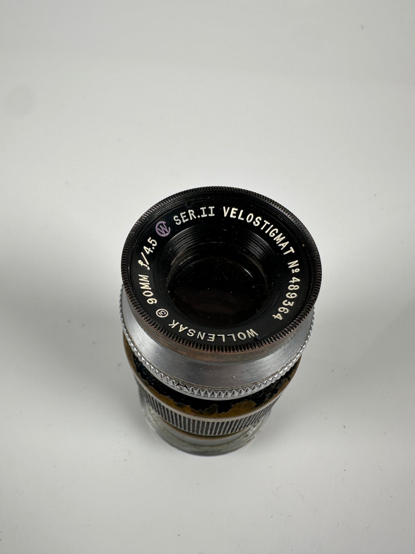 Leica LTM 90mm f4.5 Wollensak Velostigmat lens, E. Leitz NY