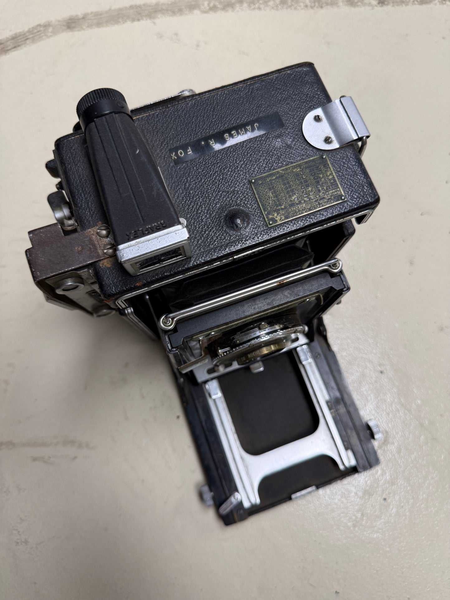 Graflex Speed Graphic 3x4 spring back Large Format Camera w/ Kodak 127mm f4.5 lens