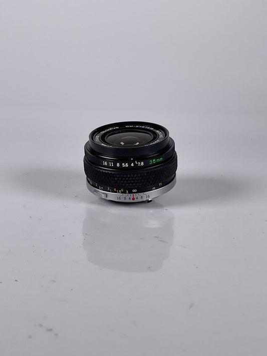Olympus OM-System Zuiko MC Auto W 35mm f2.8 MF lens