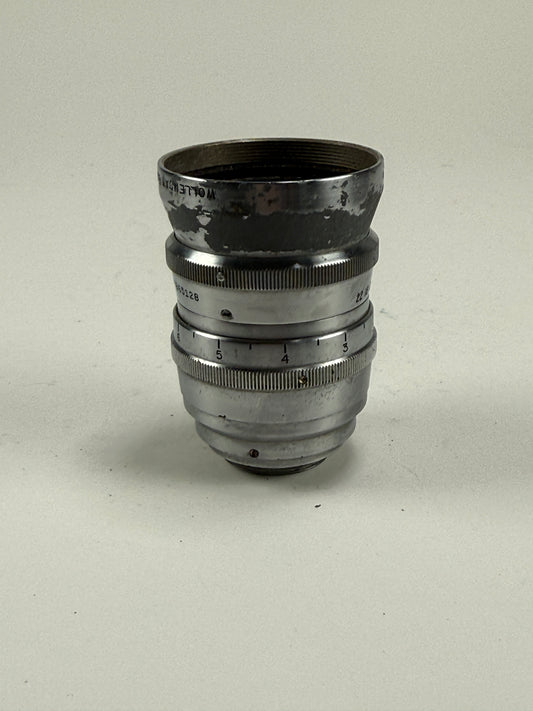 Wollensak Television Raptar 2.04 Inch 51.8mm F1.5 C Mount Lens Camera Adap M4/3 BMPCC Bolex RARE